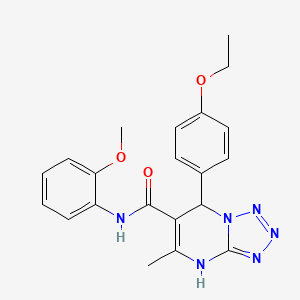 molecular formula C21H22N6O3 B11595041 7-(4-ethoxyphenyl)-N-(2-methoxyphenyl)-5-methyl-4,7-dihydrotetrazolo[1,5-a]pyrimidine-6-carboxamide 