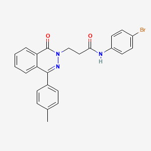 molecular formula C24H20BrN3O2 B11595091 N-(4-bromophenyl)-3-[4-(4-methylphenyl)-1-oxophthalazin-2(1H)-yl]propanamide 