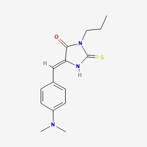 (5Z)-5-[4-(dimethylamino)benzylidene]-3-propyl-2-thioxoimidazolidin-4-one