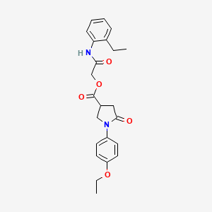 2-[(2-Ethylphenyl)amino]-2-oxoethyl 1-(4-ethoxyphenyl)-5-oxopyrrolidine-3-carboxylate