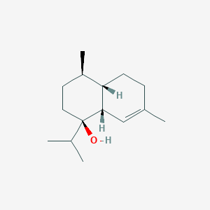 molecular formula C15H26O B1159515 (1R,4R,4aS,8aR)-4,7-dimethyl-1-propan-2-yl-3,4,4a,5,6,8a-hexahydro-2H-naphthalen-1-ol CAS No. 217650-27-6