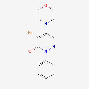 4-bromo-5-(morpholin-4-yl)-2-phenylpyridazin-3(2H)-one