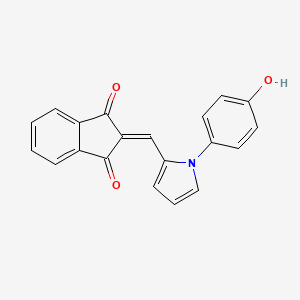 2-[[1-(4-Hydroxyphenyl)pyrrol-2-yl]methylidene]indene-1,3-dione