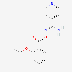 N'-{[(2-ethoxyphenyl)carbonyl]oxy}pyridine-4-carboximidamide