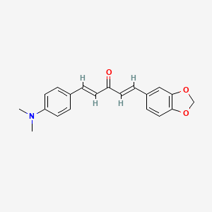 (1E,4E)-1-(1,3-benzodioxol-5-yl)-5-[4-(dimethylamino)phenyl]penta-1,4-dien-3-one