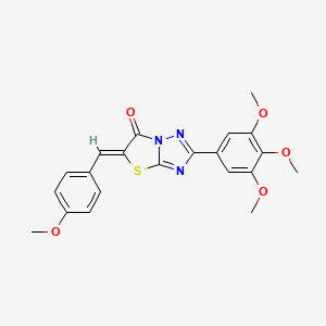 (5Z)-5-(4-methoxybenzylidene)-2-(3,4,5-trimethoxyphenyl)[1,3]thiazolo[3,2-b][1,2,4]triazol-6(5H)-one