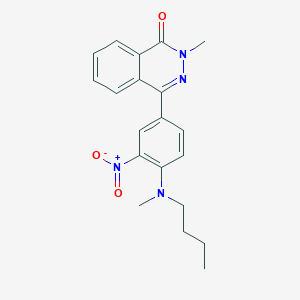 molecular formula C20H22N4O3 B11595372 4-{4-[butyl(methyl)amino]-3-nitrophenyl}-2-methylphthalazin-1(2H)-one CAS No. 575469-49-7