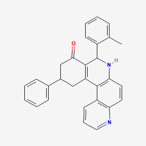 8-(2-methylphenyl)-11-phenyl-8,10,11,12-tetrahydrobenzo[a][4,7]phenanthrolin-9(7H)-one