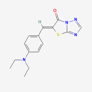 (5Z)-5-[4-(diethylamino)benzylidene][1,3]thiazolo[3,2-b][1,2,4]triazol-6(5H)-one