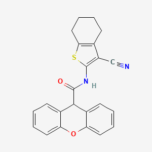 N-(3-cyano-4,5,6,7-tetrahydro-1-benzothiophen-2-yl)-9H-xanthene-9-carboxamide