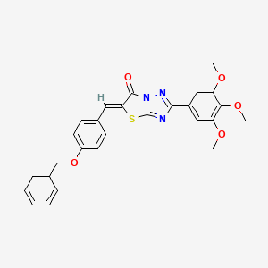 (5Z)-5-[4-(benzyloxy)benzylidene]-2-(3,4,5-trimethoxyphenyl)[1,3]thiazolo[3,2-b][1,2,4]triazol-6(5H)-one