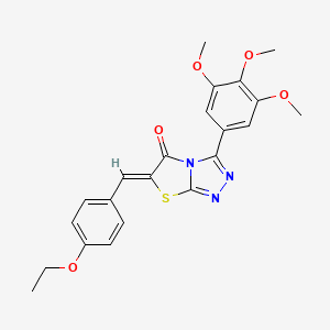 (6Z)-6-(4-ethoxybenzylidene)-3-(3,4,5-trimethoxyphenyl)[1,3]thiazolo[2,3-c][1,2,4]triazol-5(6H)-one