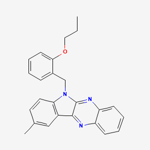 9-methyl-6-(2-propoxybenzyl)-6H-indolo[2,3-b]quinoxaline