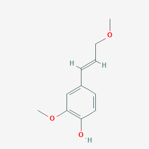 molecular formula C11H14O3 B1159573 2-甲氧基-4-[(1e)-3-甲氧基丙-1-烯-1-基]苯酚 CAS No. 63644-71-3