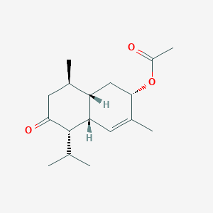 molecular formula C17H26O3 B1159575 3-Acetoxy-4-cadinen-8-one CAS No. 923950-05-4