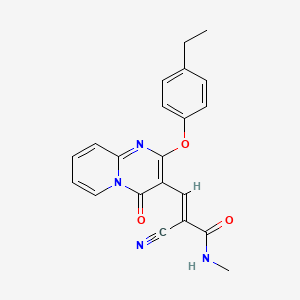 (2E)-2-cyano-3-[2-(4-ethylphenoxy)-4-oxo-4H-pyrido[1,2-a]pyrimidin-3-yl]-N-methylprop-2-enamide