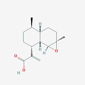 molecular formula C15H22O3 B1159582 4,5-Epoxyartemisinic acid CAS No. 92466-31-4