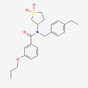 N-(1,1-dioxidotetrahydrothiophen-3-yl)-N-(4-ethylbenzyl)-3-propoxybenzamide