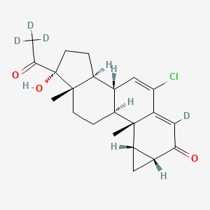 molecular formula C₂₂H₂₃D₄ClO₃ B1159588 Cyproterone-d4 