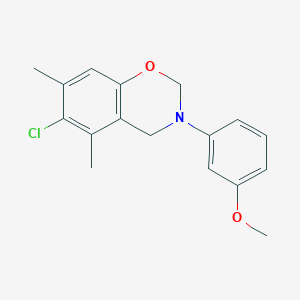 6-chloro-3-(3-methoxyphenyl)-5,7-dimethyl-3,4-dihydro-2H-1,3-benzoxazine