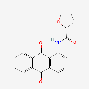 molecular formula C19H15NO4 B11595893 N-(9,10-dioxo-9,10-dihydroanthracen-1-yl)tetrahydrofuran-2-carboxamide 