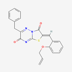 (2Z)-6-benzyl-2-[2-(prop-2-en-1-yloxy)benzylidene]-7H-[1,3]thiazolo[3,2-b][1,2,4]triazine-3,7(2H)-dione