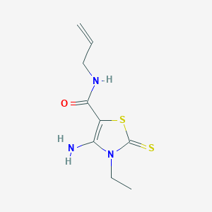 N-allyl-4-amino-3-ethyl-2-thioxo-2,3-dihydro-1,3-thiazole-5-carboxamide