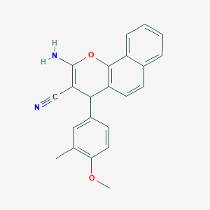 2-amino-4-(4-methoxy-3-methylphenyl)-4H-benzo[h]chromene-3-carbonitrile