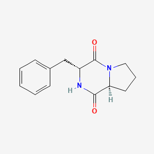 molecular formula C14H16N2O2 B1159608 cyclo(D-Phe-L-Pro) CAS No. 26488-24-4