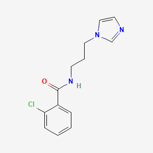 2-chloro-N-[3-(1H-imidazol-1-yl)propyl]benzamide