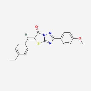 (5Z)-5-(4-ethylbenzylidene)-2-(4-methoxyphenyl)[1,3]thiazolo[3,2-b][1,2,4]triazol-6(5H)-one