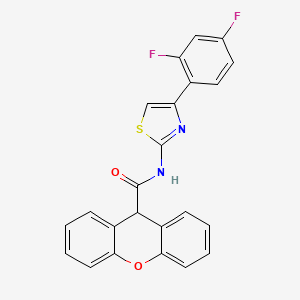 molecular formula C23H14F2N2O2S B11596225 N-[4-(2,4-difluorophenyl)-1,3-thiazol-2-yl]-9H-xanthene-9-carboxamide 