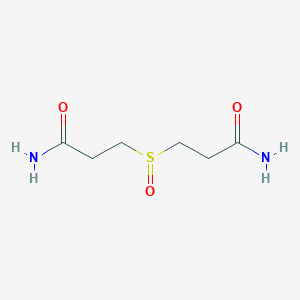 molecular formula C6H12N2O3S B11596235 Propanamide, 3,3'-sulfinylbis- CAS No. 105596-09-6