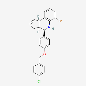 (3aS,4R,9bR)-6-bromo-4-{4-[(4-chlorobenzyl)oxy]phenyl}-3a,4,5,9b-tetrahydro-3H-cyclopenta[c]quinoline