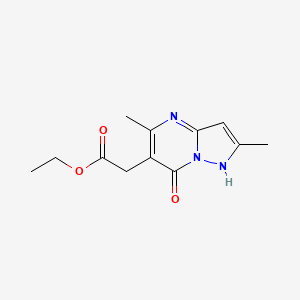 Ethyl (7-hydroxy-2,5-dimethylpyrazolo[1,5-a]pyrimidin-6-yl)acetate