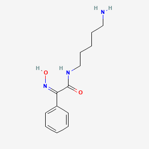 (2Z)-N-(5-aminopentyl)-2-(hydroxyimino)-2-phenylethanamide