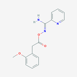 N'-{[2-(2-methoxyphenyl)acetyl]oxy}pyridine-2-carboximidamide