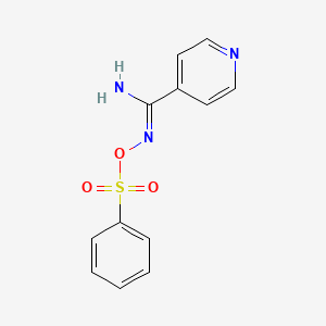 N'-[(phenylsulfonyl)oxy]pyridine-4-carboximidamide