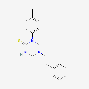 1-(4-Methylphenyl)-5-(2-phenylethyl)-1,3,5-triazinane-2-thione