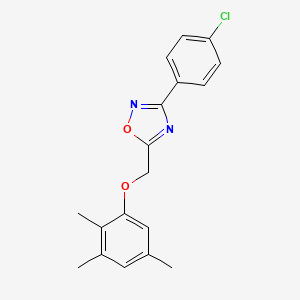 3-(4-Chlorophenyl)-5-[(2,3,5-trimethylphenoxy)methyl]-1,2,4-oxadiazole