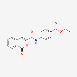 ethyl 4-{[(1-oxo-1H-isochromen-3-yl)carbonyl]amino}benzoate