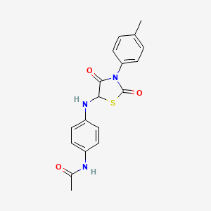 N-(4-{[3-(4-methylphenyl)-2,4-dioxo-1,3-thiazolidin-5-yl]amino}phenyl)acetamide