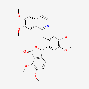 3-{2-[(6,7-dimethoxyisoquinolin-1-yl)methyl]-4,5-dimethoxyphenyl}-6,7-dimethoxy-2-benzofuran-1(3H)-one