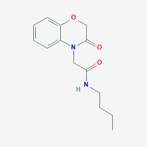 molecular formula C14H18N2O3 B11596658 N-butyl-2-(3-oxo-2,3-dihydro-4H-1,4-benzoxazin-4-yl)acetamide 