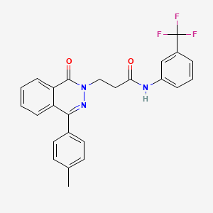 3-[4-(4-methylphenyl)-1-oxophthalazin-2(1H)-yl]-N-[3-(trifluoromethyl)phenyl]propanamide