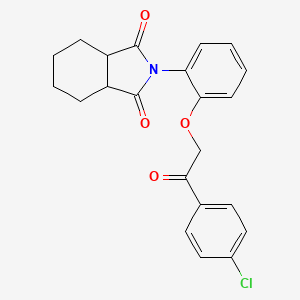 2-{2-[2-(4-chlorophenyl)-2-oxoethoxy]phenyl}hexahydro-1H-isoindole-1,3(2H)-dione