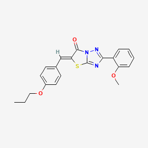 (5Z)-2-(2-methoxyphenyl)-5-(4-propoxybenzylidene)[1,3]thiazolo[3,2-b][1,2,4]triazol-6(5H)-one