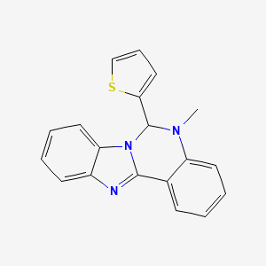 5-Methyl-6-(thiophen-2-yl)-5,6-dihydrobenzimidazo[1,2-c]quinazoline