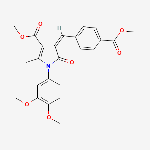 methyl (4Z)-1-(3,4-dimethoxyphenyl)-4-[4-(methoxycarbonyl)benzylidene]-2-methyl-5-oxo-4,5-dihydro-1H-pyrrole-3-carboxylate