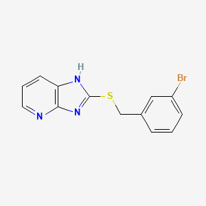 2-[(3-bromobenzyl)sulfanyl]-3H-imidazo[4,5-b]pyridine